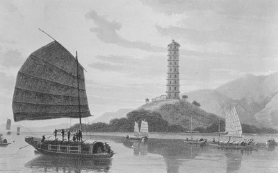 Whampoa Pagoda by Thomas und William Daniell
